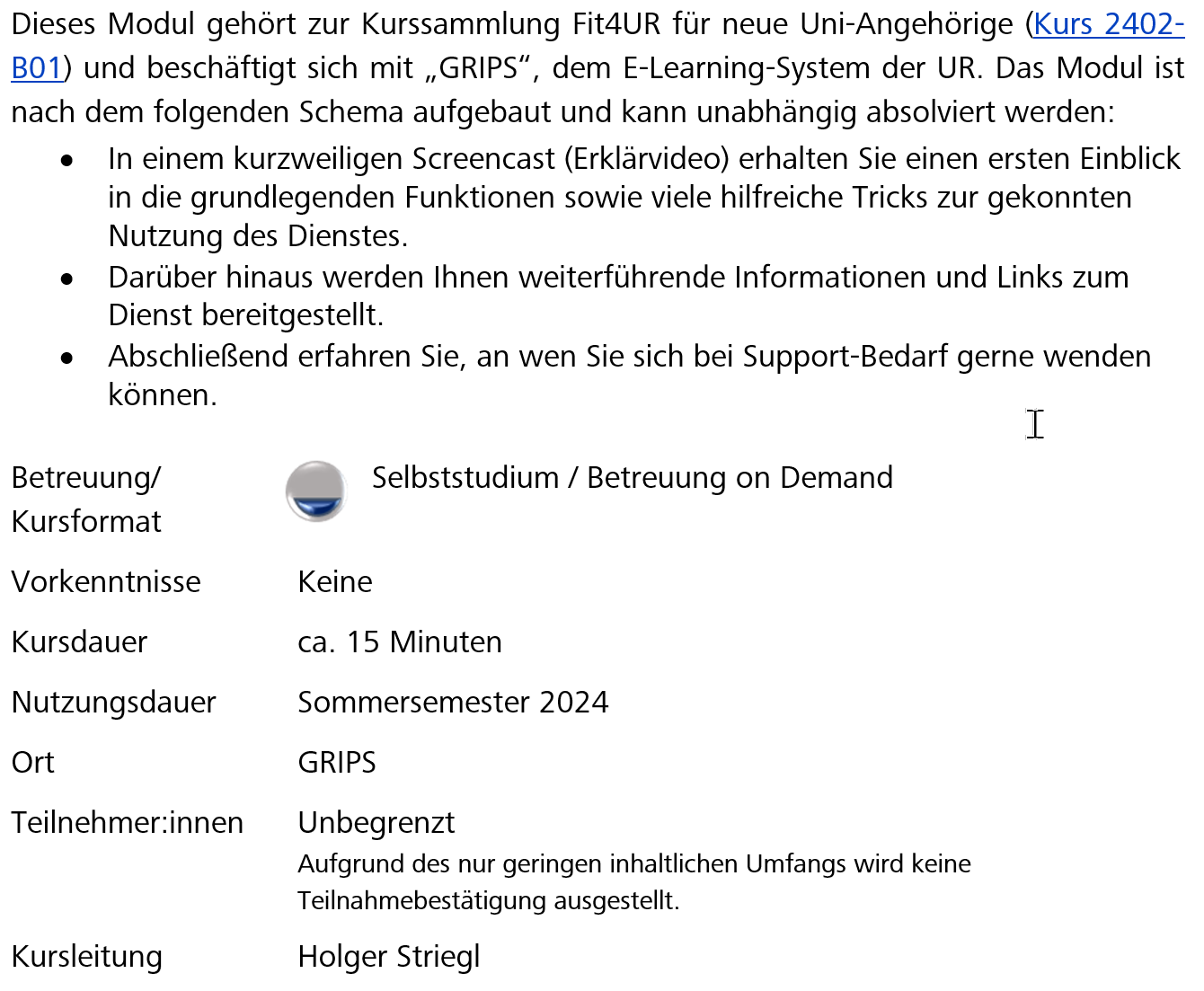 GRIPS B Universitäre RZDienste GRIPS